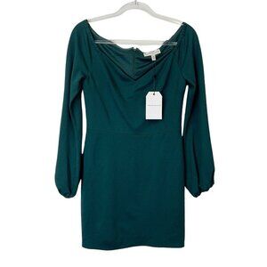 NEW Dress The Population Esperanza Dress Womens Size Medium Emerald Green
